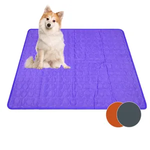 Natucare BSCI Pet Cooling Mat Summer Dog Bed Pad Blanket Pet Shop Dog Cooling Mat Cover Print Fashionable OEM ODM Nylon Green