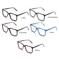 BONA vente en gros de lunettes de vue, montures de lunettes optiques élastiques en acétate de cellulose