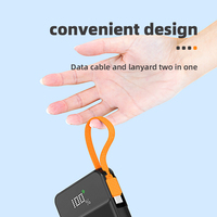10000mAh Hochleistungs-Powerbank mit LED-Anzeige, 22,5W Schnellladung, Typ-C-Eingang, ABS Li-Polymer, Überlade-Schutz, Inklusive 2 Kabel