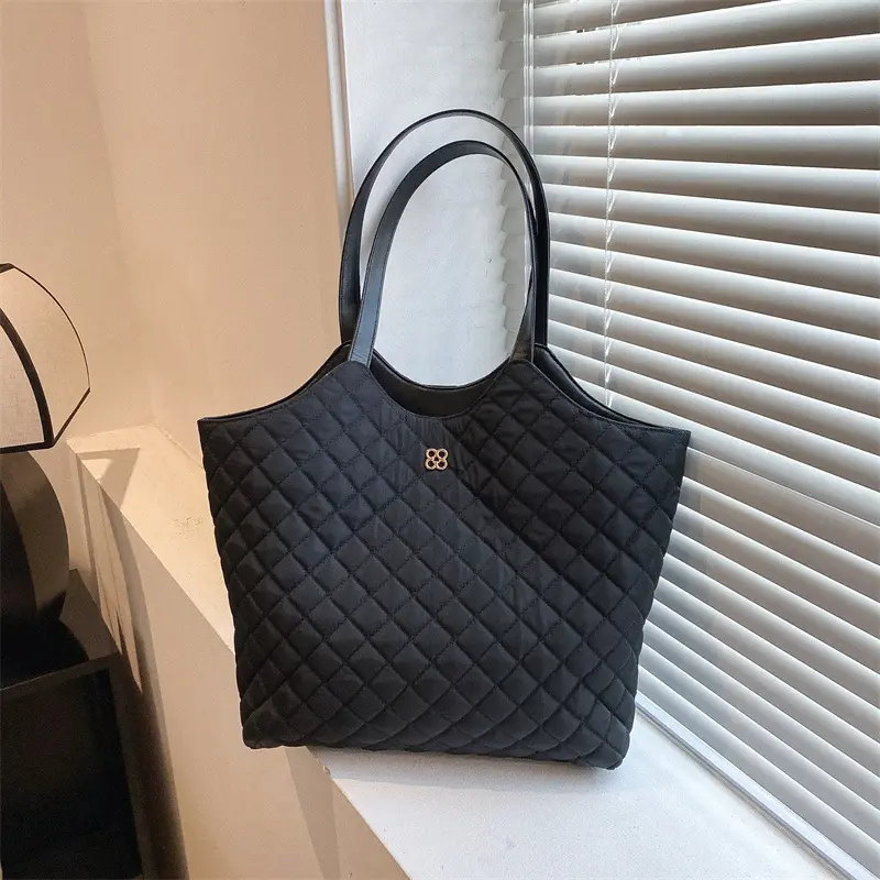 Wholesale Girls Fashion Trends Custom Young Ladies Shoulder Bags Sling Fashion Glass Big Plaid Handbags For Women 2024