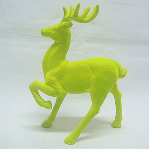 <span class=keywords><strong>Renne</strong></span> floqué en plastique, avec pied - Product Image 4