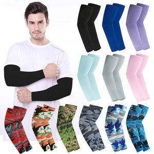 Cycling Arm Sleeves Solid Color Anti-Uv Protection Unisex Outdoor Sports Wear - Product Image 1
