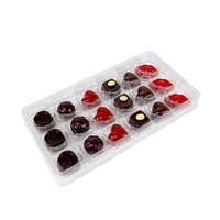 Plateaux d'insertion blister en plastique chocolat truffe 9 18 trous personnalisés pour les chocolats sucrés