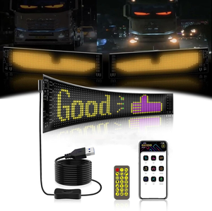 Schermo Pubblicitario Elettronico per Auto, Display LED Arrotolabile per Pubblicità su Veicoli, Schermo Emoji Scorrevole, Monitor LCD a Pixel - Product Image 1