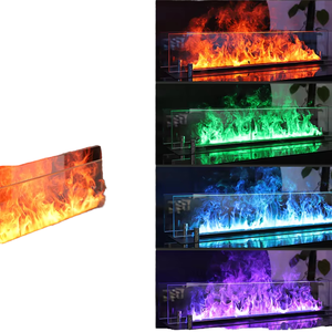 <span class=keywords><strong>Cheminée</strong></span> électrique <span class=keywords><strong>murale</strong></span> décorative à vapeur d'eau 3D intelligente intégrée avec contrôle Wi-Fi CE, personnalisable pour l'intérieur - Product Image 1