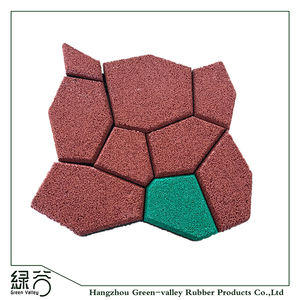 Pavé à emboîtement bricolage Pavé en caoutchouc de forme irrégulière pour décorer le jardin de chemin - Product Image 4