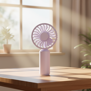 Mini ventilateur portable rechargeable USB bleu pour table, idéal pour les achats en vogue - Product Image 1