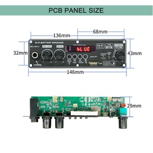 3.7V 10W 20W Microphone Xe Đẩy Âm Thanh Điện <span class=keywords><strong>MP3</strong></span> Máy Nghe Nhạc Kéo Rod Loa Bluetooth Mô-đun Khuếch Đại - Product Image 4
