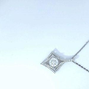 18K White Gold Lab Grown Diamond Filled Round Brilliant Cut IGI Certified Unisex Tennis Choker <b>Necklace</b> - Product Image 2