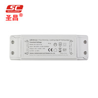 Driver LED dimmable ultra-mince en plastique IP20, homologué CE RoHS, Triac 10W 210mA 48V, alimentation LED