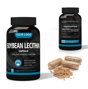 Capsules de lécithine de soja naturelle, complément de lécithine de soja, soin du foie, santé cardiovasculaire, soutien cérébral - Product Image 2