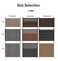 Clôture en WPC, poteau en aluminium, composite bois-plastique, écologique, imperméable, résistant aux UV, sécurité domestique, clôture de jardin extérieure