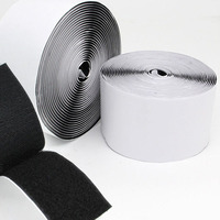 Plaquettes auto-agrippantes élastiques noires découpées sur mesure de 25 mm, pré-découpées en tranches carrées, robustes, auto-adhésives, 100 % nylon