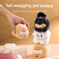 Llavero de Peluche Interactivo Personalizado con Cachorro que Mueve la Cola, Bonito Colgante de Perro de Peluche Suave, Venta al por Mayor de Fábrica, Juguete de Regalo OEM
