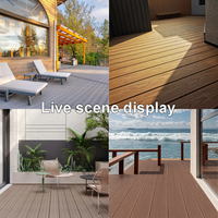 Planches de terrasse en WPC résistantes aux UV pour extérieur, écologiques, emboîtables, anti-humidité, ignifuges, modernes pour jardin