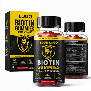 Productos Profesionales para la Salud Masculina, Nutrición Diaria para la Barba, Cuidado del Cabello de la Barba, Múltiples Oligoelementos, Gomitas para Barba de Adultos - Product Image 1
