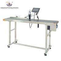 Impresora de inyección de tinta TIJ IPS-9610 con cinta transportadora para bolsas con máquina de paginación