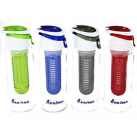 Seliya En Plastique Sport Bouteille D'eau Tritan Avec Infuseur De Fruits