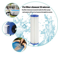 Filtre à eau carré 20 microns pour bain froid, douche extérieure et récupération en baignoire – Lot de 6 – Idéal pour tous les types de bains froids