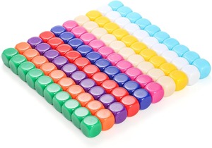 Chất lượng cao 16mm xúc xắc đầy màu sắc chính xác craps xúc xắc nhựa không thấm nước góc tròn xúc xắc đặt - Product Image 3