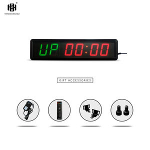 Hangzhou Hong Hao 2.3 pouces rouge numérique LED horloge murale 6 chiffres ensemble horloge minuterie Sport <span class=keywords><strong>boxe</strong></span> minuterie ronde - Product Image 6