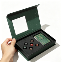 Boîte de présentation de dés de qualité supérieure, fermeture magnétique personnalisée, boîte de présentation de dés rigide, emballage cadeau