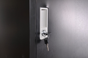 Modern Steel 3-<b>Door</b> Grey Lockers for Home Bedroom School Dorm Living Room <b>Bathroom</b> Laundry Gym Wardrobe - Product Image 3