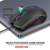 Ensemble clavier et souris filaires Umila pour jeux, clavier de jeu à membrane rétroéclairé lumineux pour esports et souris Teclado Y Mouse