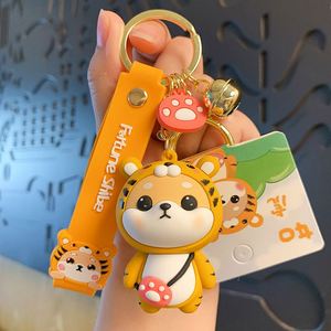 Cartoon Zodiac Keychain Cute Tiger Rabbit Doll <b>Key</b> Ring Women Couple Kids Backpack <b>Key</b> Chains Birthday Gifts - Product Image 4