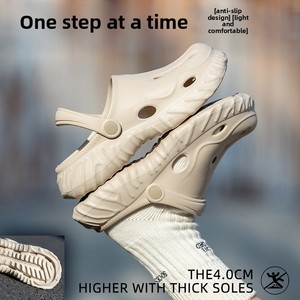 Nouvelles Sabots Homme 2026 à Semelle Épaisse Respirantes d'Été pour Extérieur, Bout Fermé, Antidérapantes, Durables, Absorption des Chocs, Vente en Gros - Product Image 4