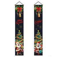 Bannière suspendue personnalisable en polyester écologique imperméable, motif Casse-Noisette de Noël, pour porte, porche, sur mesure