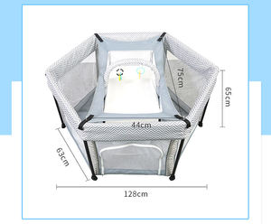 Buon recinto per bambini pieghevole, cortile per giochi di sicurezza per bambini, box per bambini a <span class=keywords><strong>6</strong></span> lati per uso interno ed esterno - Product Image 6