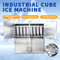 Machine à glaçons en cubes commerciale de qualité supérieure ICEMA 1 tonne pour les grands restaurants