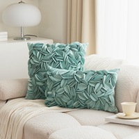 Nouvelle conception de coussin décoratif imprimé en 3D avec des fleurs, en velours de haute qualité, avec des pétales vifs, pour la maison, l'hôtel, décoration