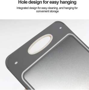 Planche à découper en acier inoxydable et en paille de blé 304, double face 2-en-1 pour la cuisine (vente en gros) - Product Image 5