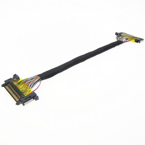 Aangepaste dubbelzijdige JAE FI-RE51/41 0,5 mm pitch 51/41-pins gedraaide LVDS-kabel voor industriële LCD-schermen - Product Image 2