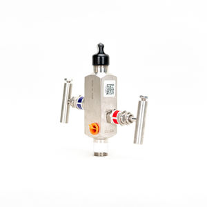 Vanne à boisseau sphérique en acier inoxydable exportée par l'usine OEM Rosemount, groupe de deux vannes, collecteur, pièces et accessoires d'instruments, précision de 0,005 - Product Image 1