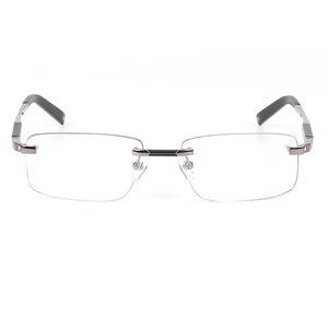 <span class=keywords><strong>Montatura</strong></span> per <span class=keywords><strong>Occhiali</strong></span> da Vista <span class=keywords><strong>Senza</strong></span> <span class=keywords><strong>Montatura</strong></span> in Titanio da Uomo, Design di Marca, per Miopia, Stile Business - Product Image 4