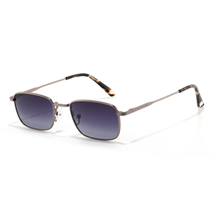 Gafas de Sol Rectangulares Unisex con Marco Metálico, Lentes Verdes, Protección UV400, para Uso en Exteriores, para Adultos - Product Image 5