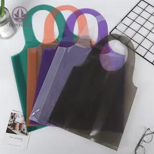 Высококачественная полноцветная прозрачная сумка для покупок с ручкой, индивидуальная пластиковая сумка для переноски
