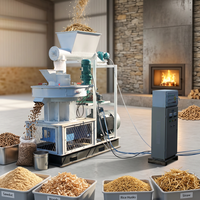 Machine à granulés de biomasse TOPS, moteur 75KW, haut rendement 800-1000kg/h pour la granulation de copeaux de bois/paille/pellets de coques de riz