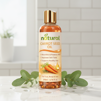 Minyak Biji Wortel Pencerah Kulit Bernutrisi Vitamin C Organik Alami Kelas Kosmetik untuk Perawatan Wajah Aromaterapi