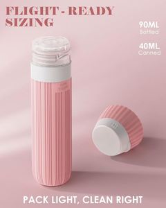 Botellas de Viaje de Silicona Duraderas a Prueba de Fugas, Juego de Envases Cosméticos Recargables para Champú Líquido y Loción, Aprobadas por la TSA para Viajes - Product Image 4