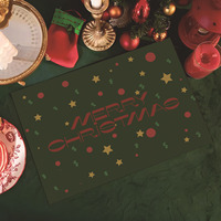 Weihnachtsdekoration Weihnachtsdekorationsartikel Leinen-Stil Bedruckte Tischmatte Tischläufer Party Restaurant Ambiente Dekor