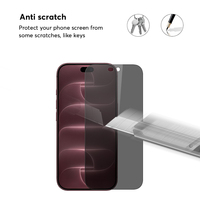 Protection d'écran en verre trempé 9H pour iPhone 18 Pro Max, anti-espion, pour une visualisation privée