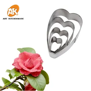 AK Sugar Craft Fondant Tools Cake Decorating Camellia Flower Petals Cutter Set Cookie Cutter