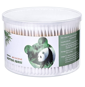 Hisopos de Algodón 100% Puro al por Mayor OEM con Palito de Bambú, Hisopos Biodegradables Ecológicos para <span class=keywords><strong>el</strong></span> Cuidado del Bebé, Maquillaje y Limpieza de Oídos - Product Image 3