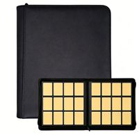 Classeur de cartes à collectionner avec fermeture éclair, 4, 9, 12, 16 poches, pour cartes TCG, Pokémon, Magic, Vault Guard, Lorcana, compatible Top Loader 35pt, avec logo personnalisé
