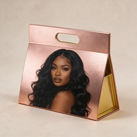 Boîte cadeau Gua Sha pliable de luxe à fermeture magnétique, conception personnalisée, emballage rigide, boîte de luxe pour perruques