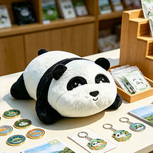 Peluche Natalizio Personalizzato a Forma di <span class=keywords><strong>Panda</strong></span>, Ornamento Natalizio Soffice Ricamato, Decorazione Festiva per Interni per Grossisti - Product Image 5